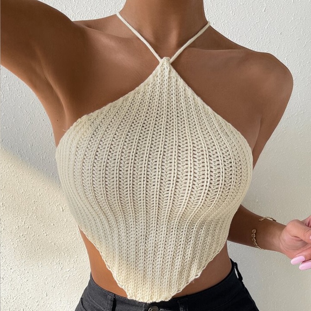 open back halter tank